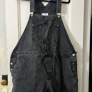 Old Navy Charcoal Denim Overalls